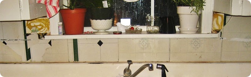 backsplash before