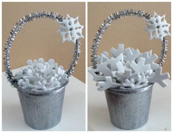 bucket of snow