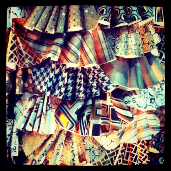 Paper dress ruffles