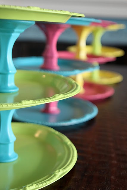 colorful trays