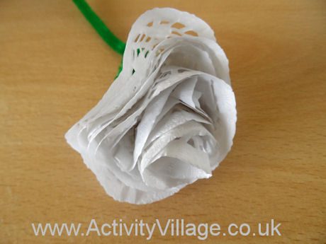 Make Doily Roses