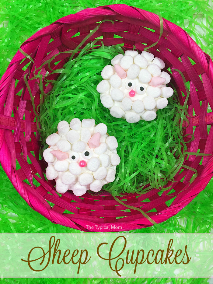 Easy Sheep Cupcakes