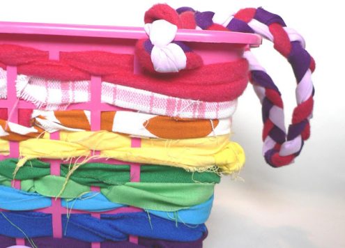 no sew woven basket