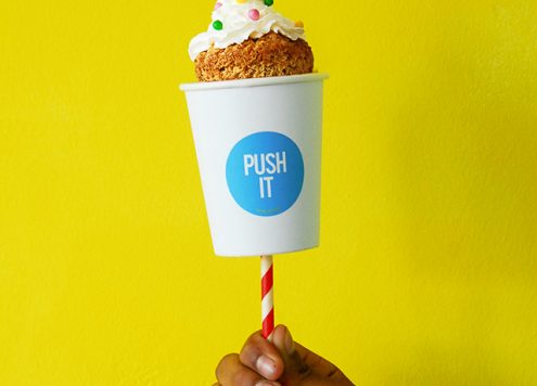 Paper cup push pop