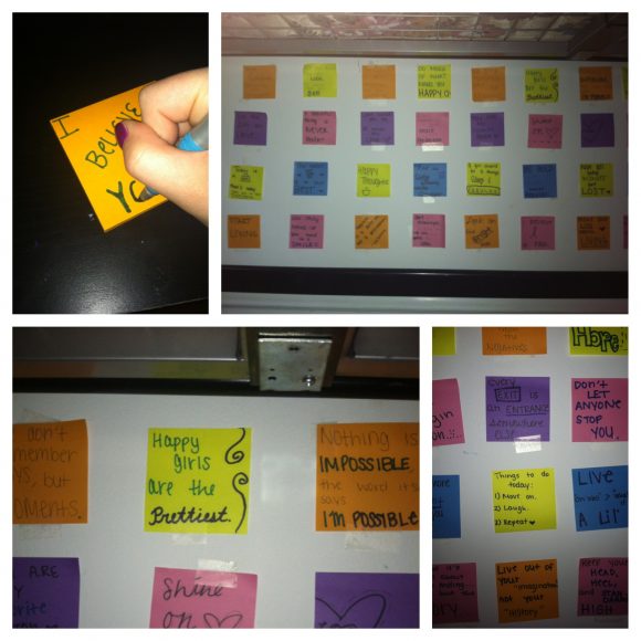post it wall