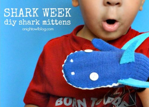 martha stewart kids crafts shark mittens