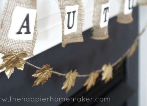 gold leaf garland